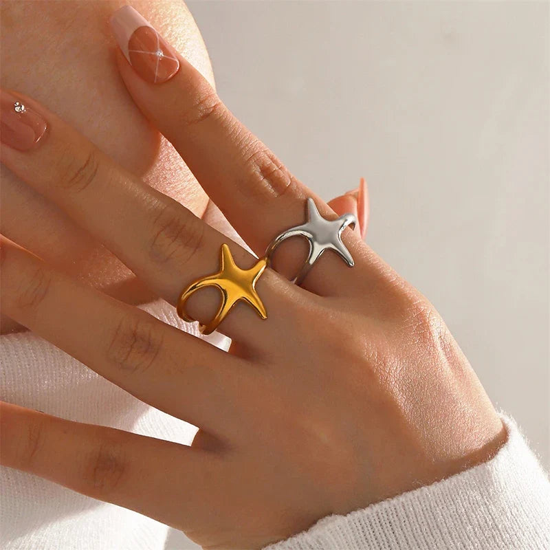 Fashion Starfish Gothic Ring