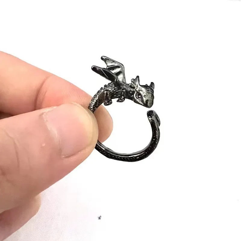 Dragon Pterosaur Wings Gothic Ring