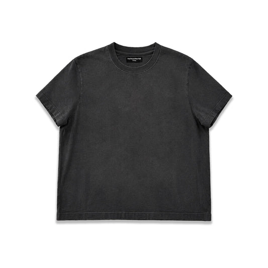 Silverlake Crop Tee III | Boxy, Relaxed Fit | Sun-Faded - Vintage Black | Sun-Faded
