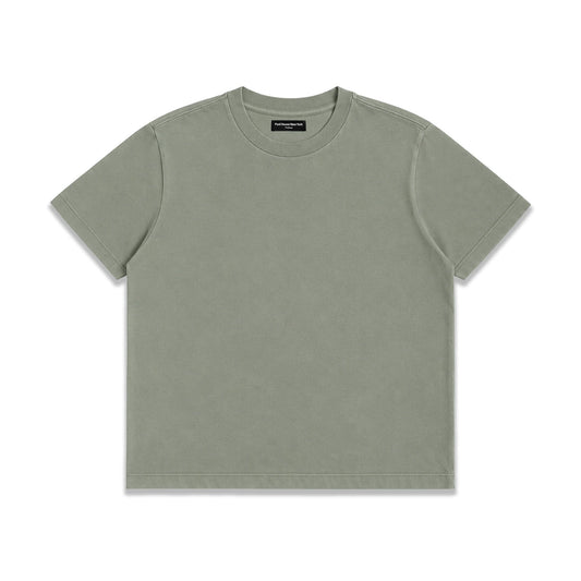 Silverlake Crop Tee III | Boxy, Relaxed Fit - Faded Military Green