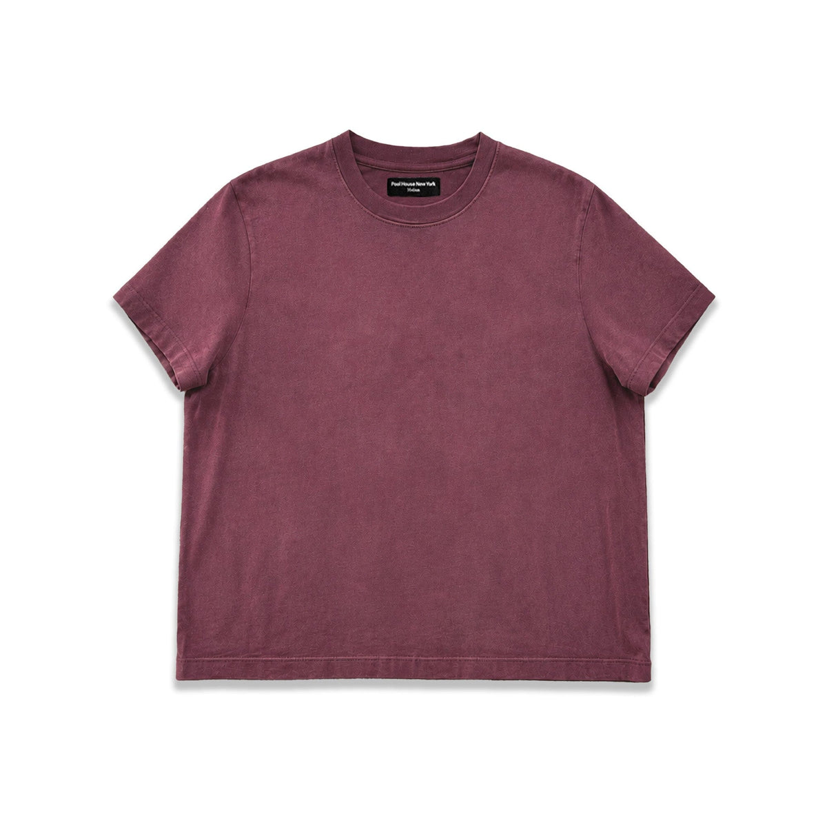 Silverlake Crop Tee III | Boxy, Relaxed Fit | Sun-Faded - Vintage Burgundy | Sun-Faded