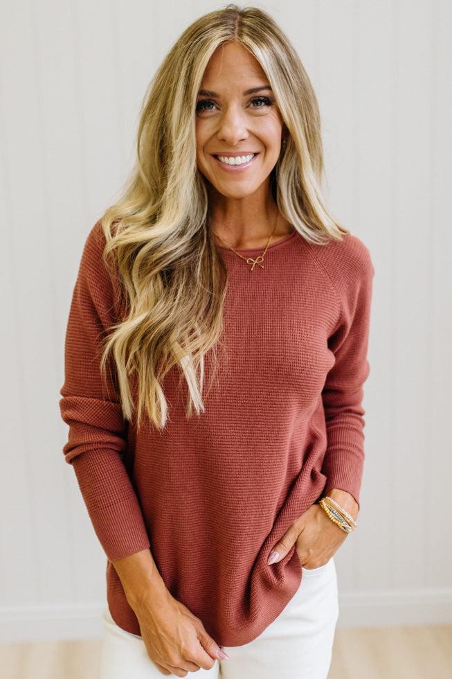 Sophie Mini Waffle Sweater