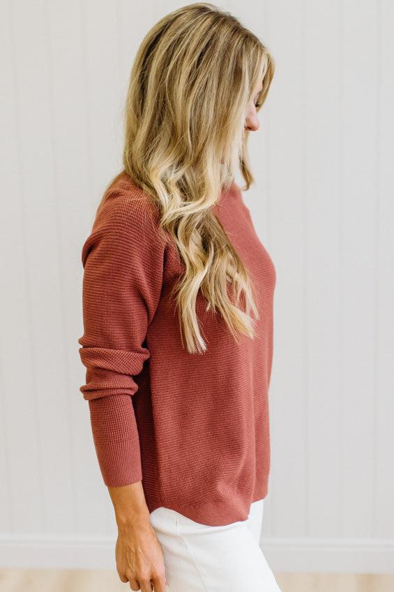 Sophie Mini Waffle Sweater
