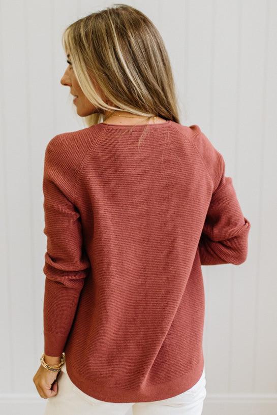 Sophie Mini Waffle Sweater