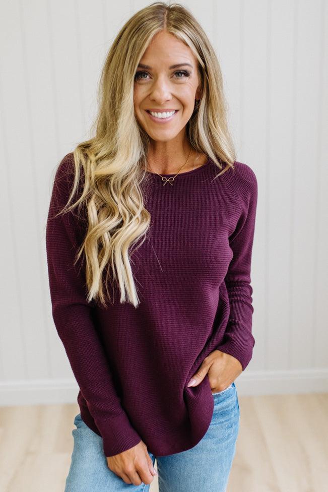 Sophie Mini Waffle Sweater