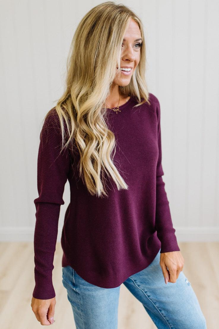 Sophie Mini Waffle Sweater