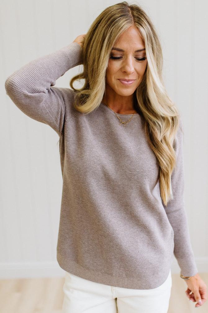Sophie Mini Waffle Sweater