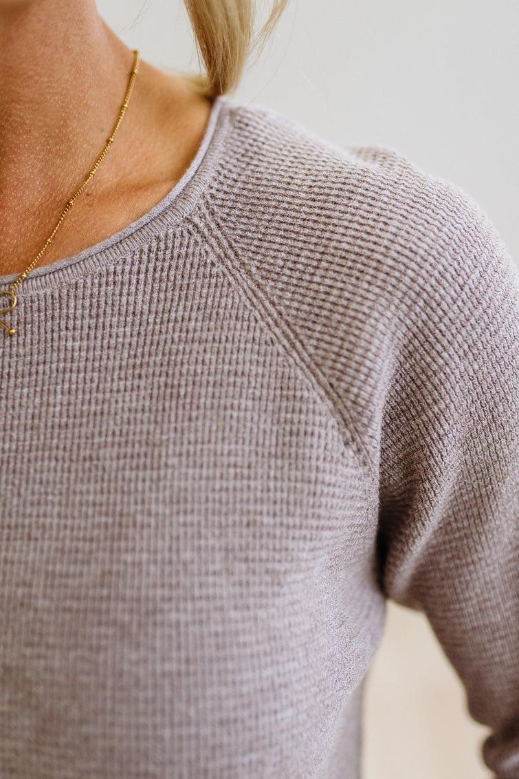 Sophie Mini Waffle Sweater