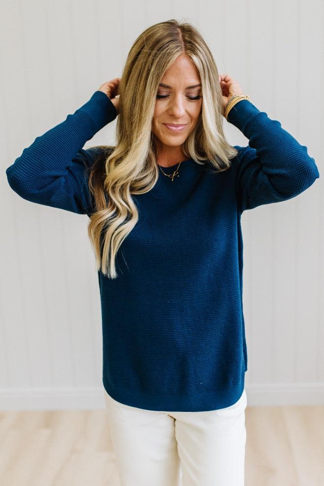 Sophie Mini Waffle Sweater