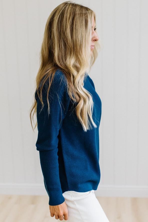 Sophie Mini Waffle Sweater