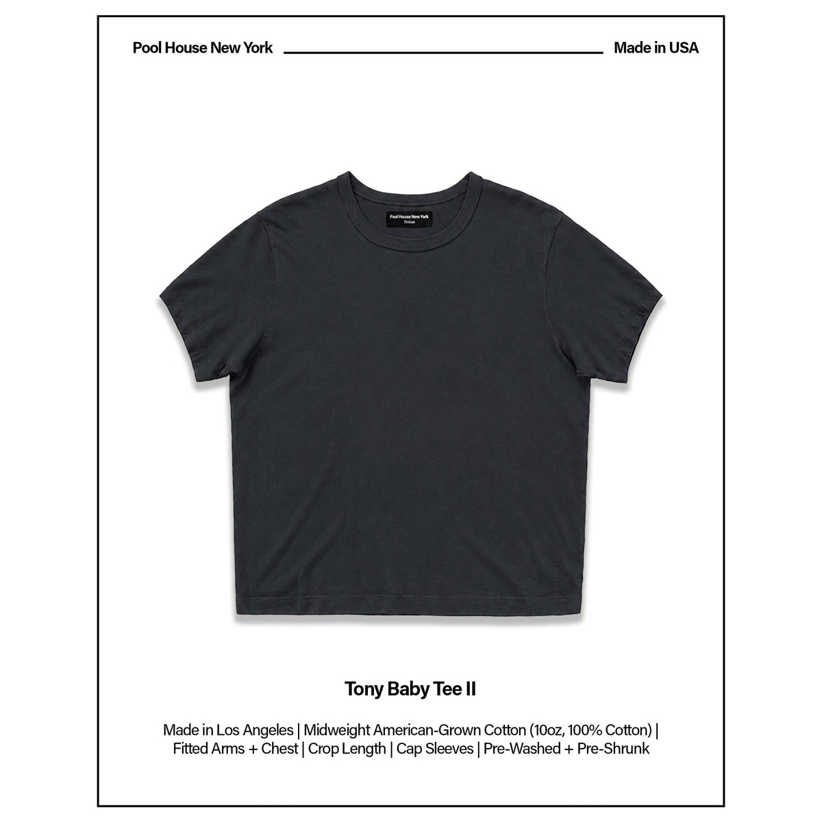 Tony Baby Tee II | Mens - Ash Black
