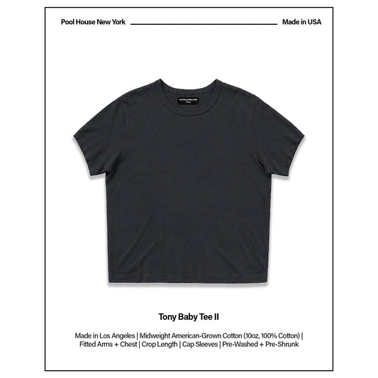 Tony Baby Tee II | Mens - Ash Black