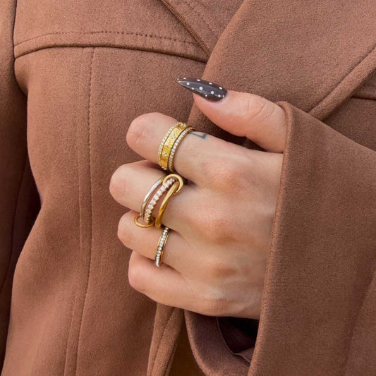 Elara Worry Ring - 18K Gold Vermeil