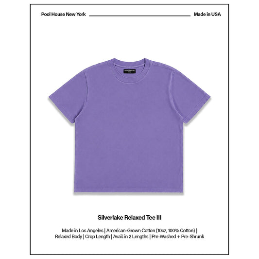 Silverlake Crop Tee III | Boxy, Relaxed Fit - Vintage Violet