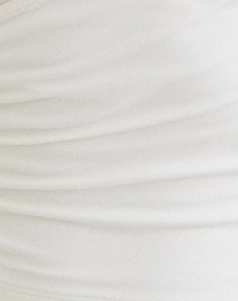 Wilkes Wrap Top in Jersey Off White