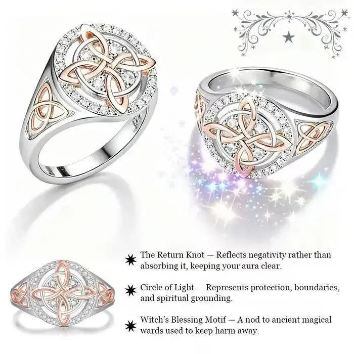 Celtic Knot Zircon Ring