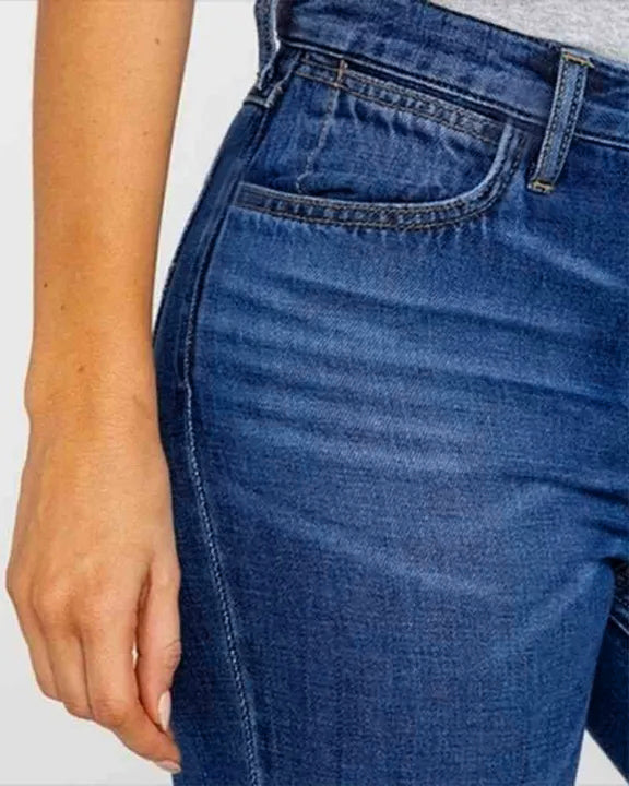 90s Vintage Classic Flare Hem High Waist Jeans
