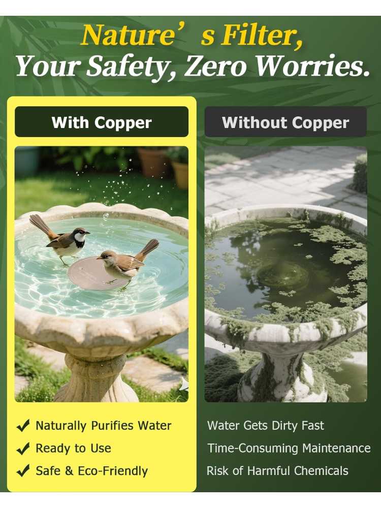 Bird Bath Copper Disk