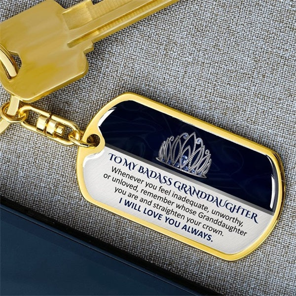 💖Keepsake for Granddaughter Keychain