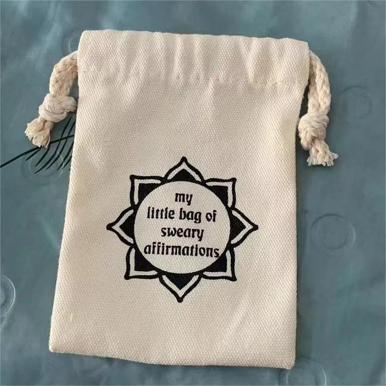 💟Funny Affirmation Card Gift With Storage Pouch💞
