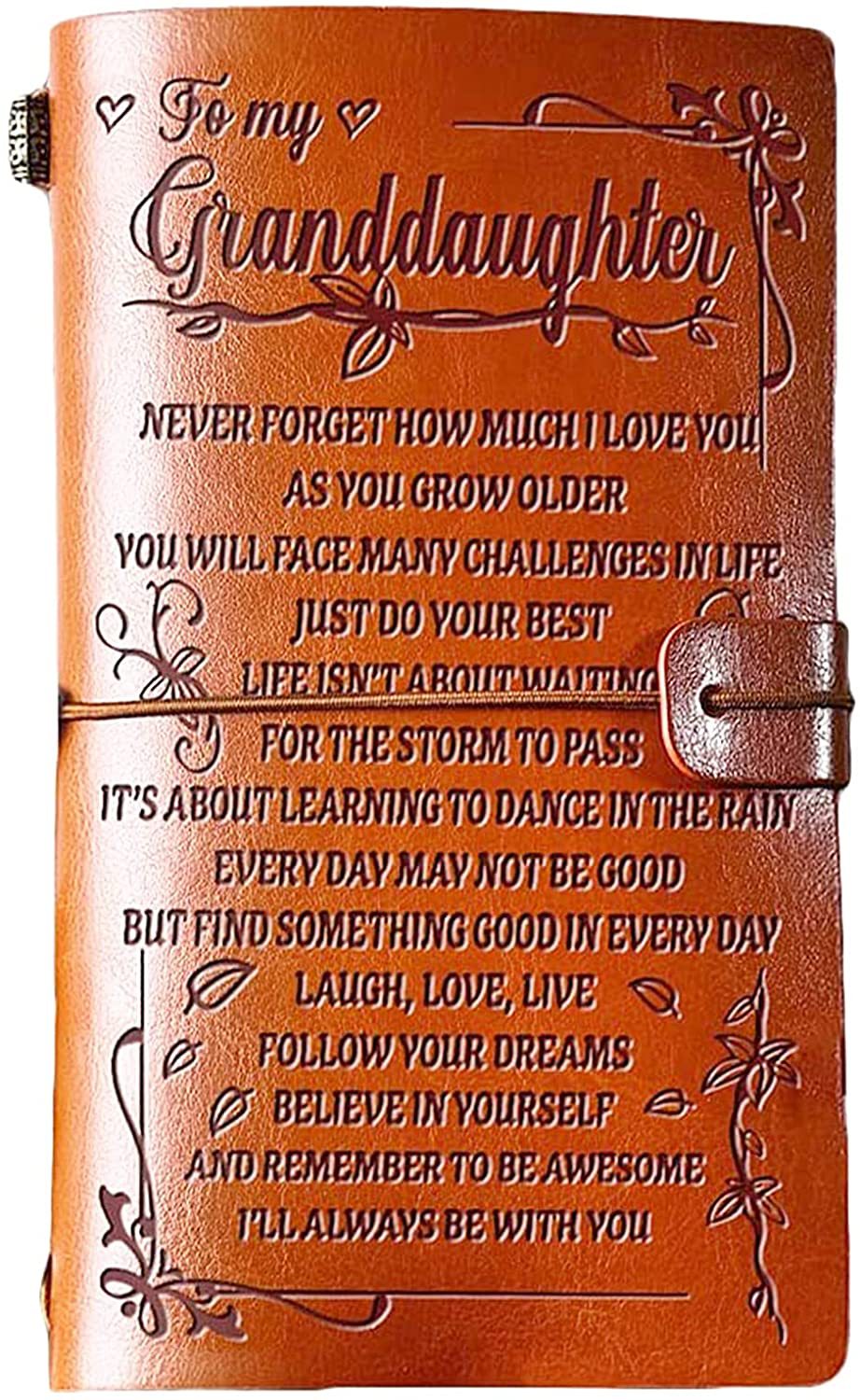 ❤️Best Gift🎁-Leather Writing Journal With Inspirational Quotes📒
