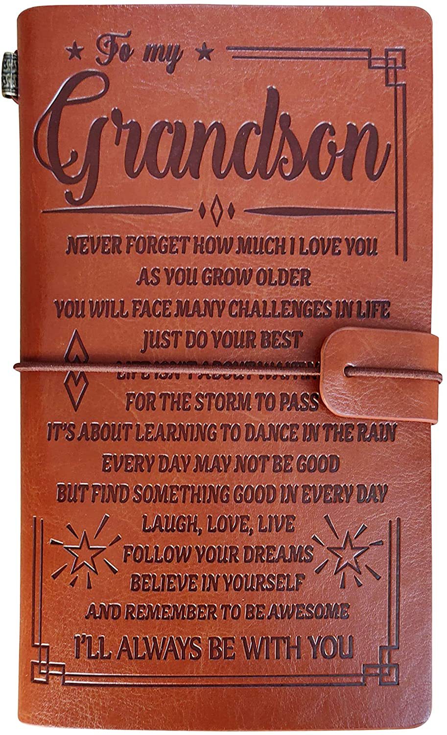 ❤️Best Gift🎁-Leather Writing Journal With Inspirational Quotes📒