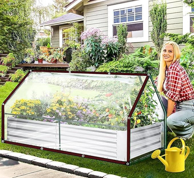 2026 Summer Hot Sale 49% OFF- Clear Waterproof PVC Tarp – Heavy-Duty All-Weather Protection Cover🌧️