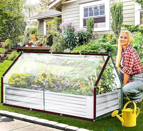 2026 Summer Hot Sale 49% OFF- Clear Waterproof PVC Tarp – Heavy-Duty All-Weather Protection Cover🌧️
