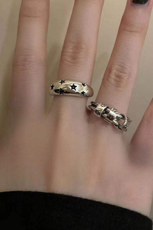 Hip Hop Star Metal Open Ring