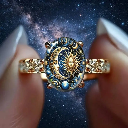 Celestial Sun & Moon Ring