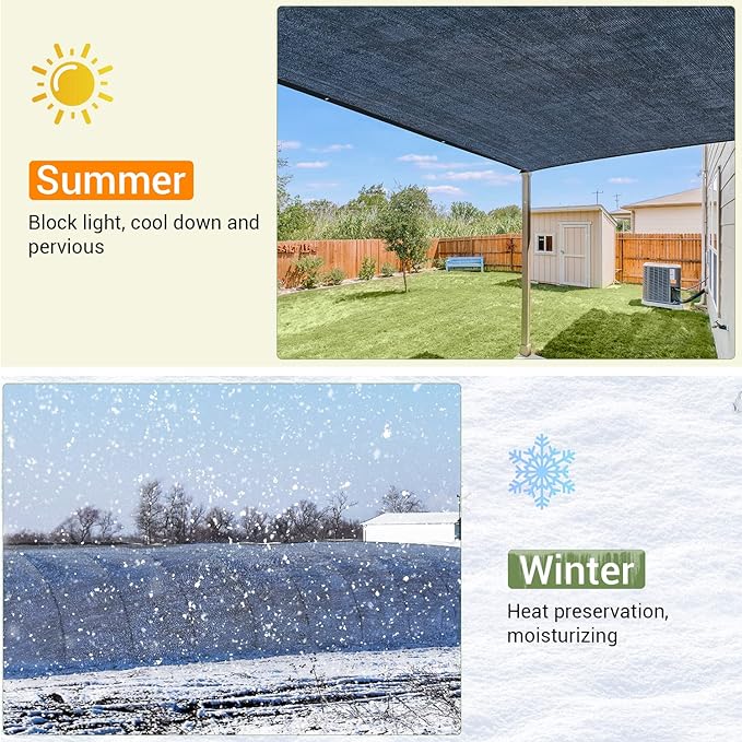 Outdoor Shade Cloth for Patio, Garden & Pergola – Breathable Sun Shade Solution