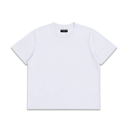 Silverlake Crop Tee III | Boxy, Relaxed Fit - Classic White