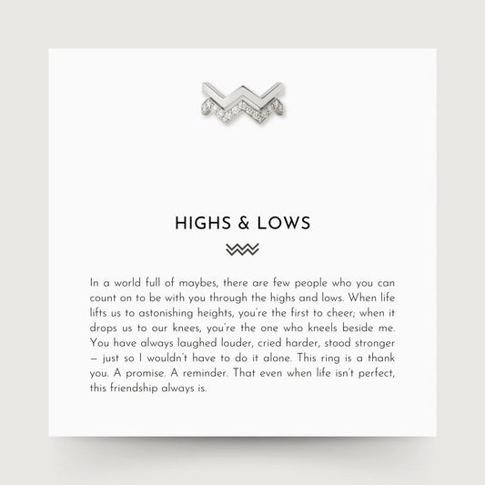 Highs & Lows Twin Band Ring