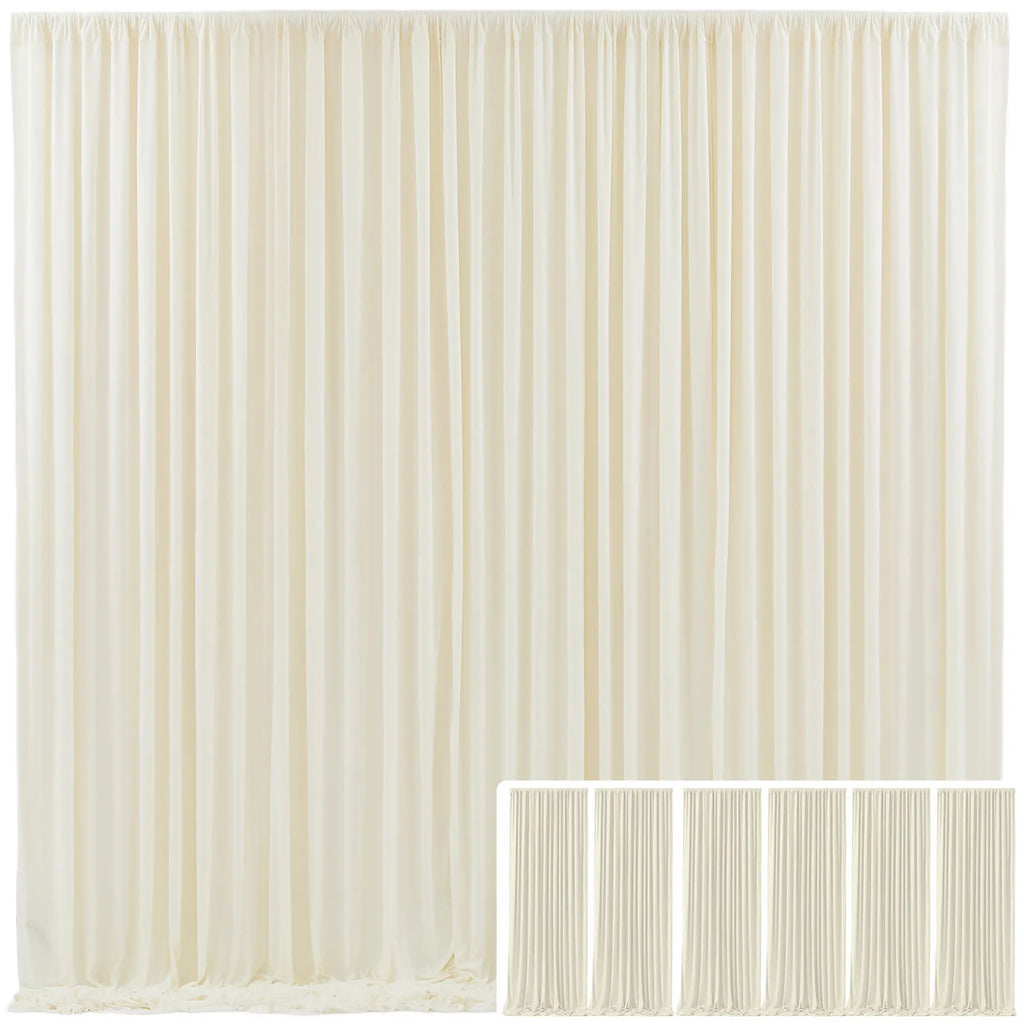 ✨ Elegant Backdrop Curtains – Soft Polyester Drapes for Wedding, Party & Home Decoration (Easy Setup & Reusable)