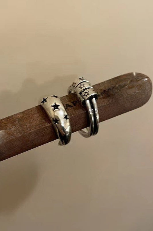 Hip Hop Star Metal Open Ring
