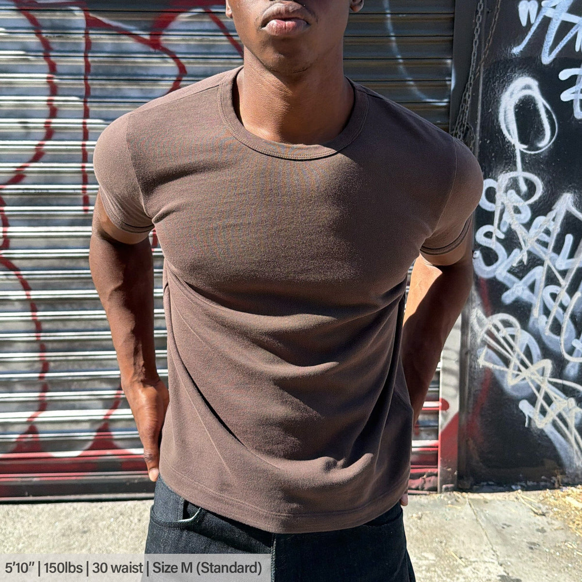 Diego Muscle Tee | Heavyweight | 13.5oz | Vintage - Tobacco Brown