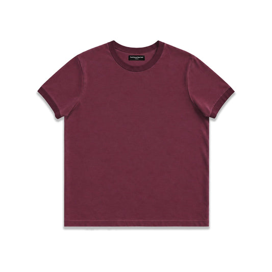 Diego Muscle Tee | Heavyweight | 13.5oz | Ringer - Tonal Vintage Burgundy