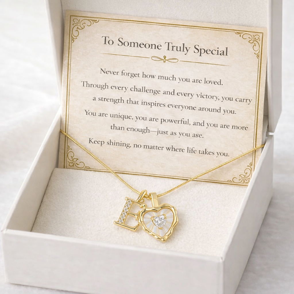 Personalized Initial Heart Necklace For Her