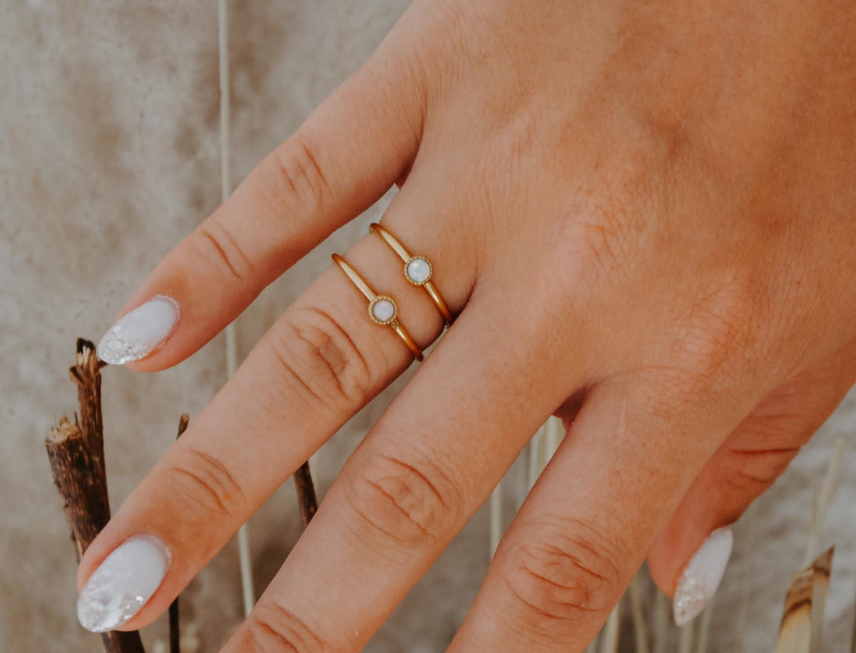 Strass - Ring - Stainless Steel - Adjustable
