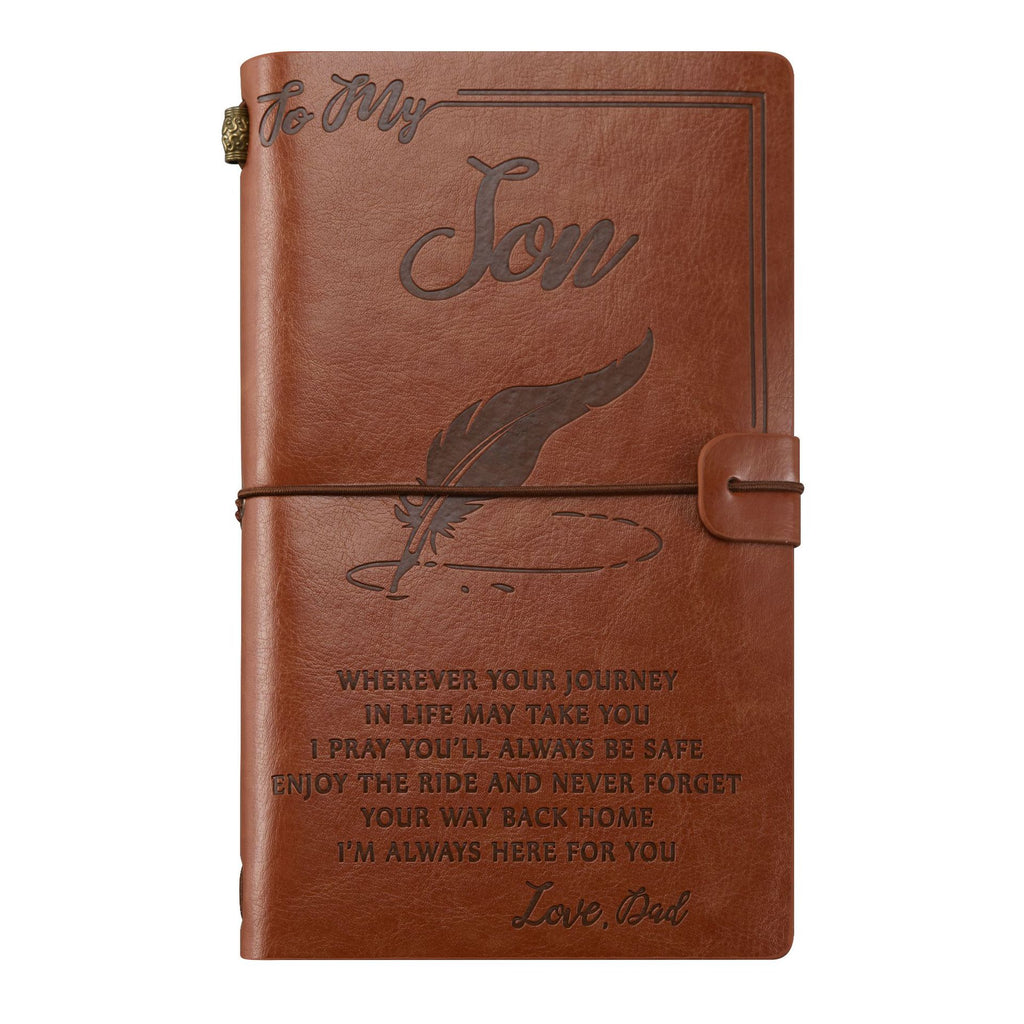 ❤️Best Gift🎁-Leather Writing Journal With Inspirational Quotes📒