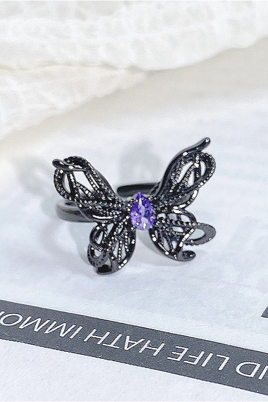 Retro Butterfly Stackable Ring