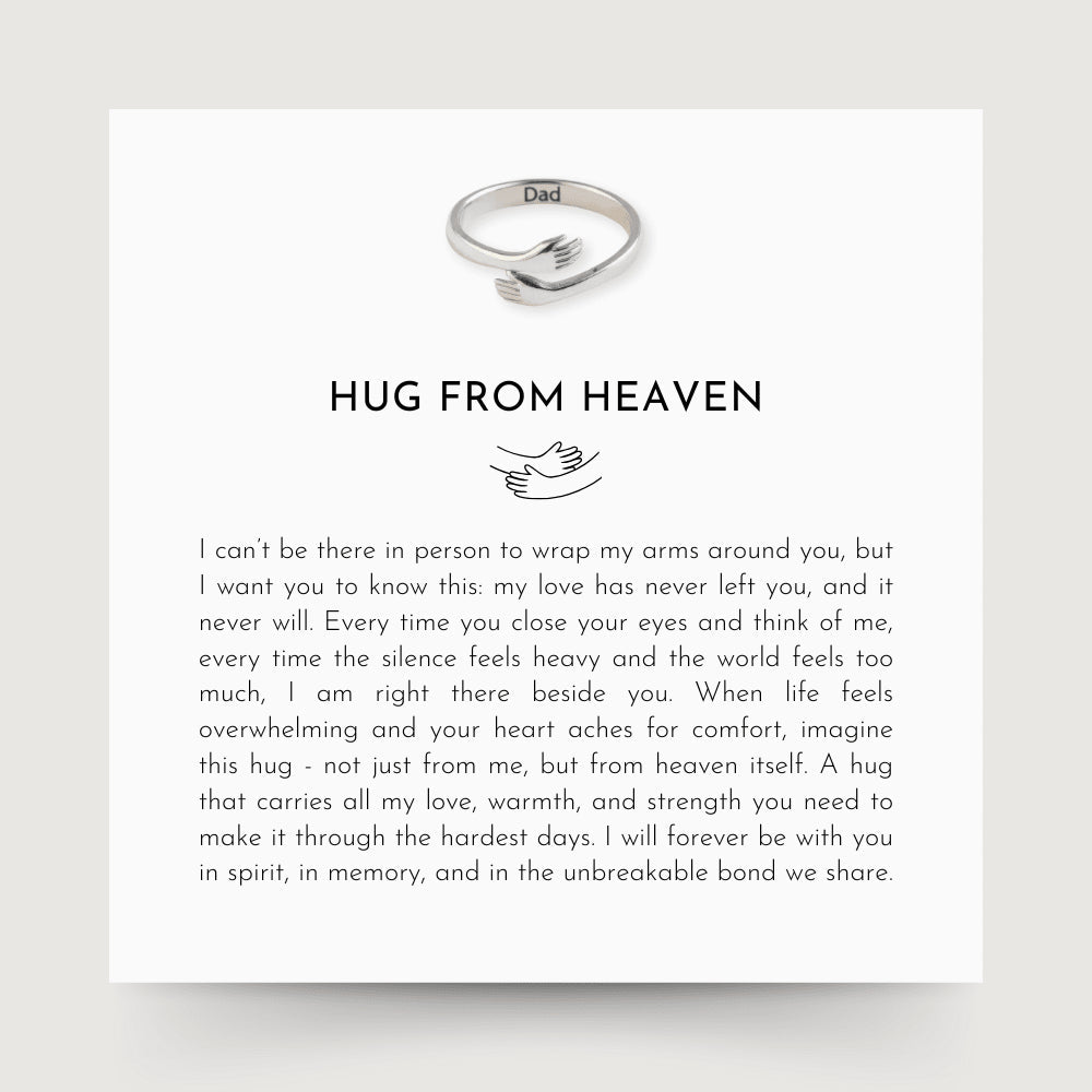 Hug From Heaven - Custom Engraved Ring