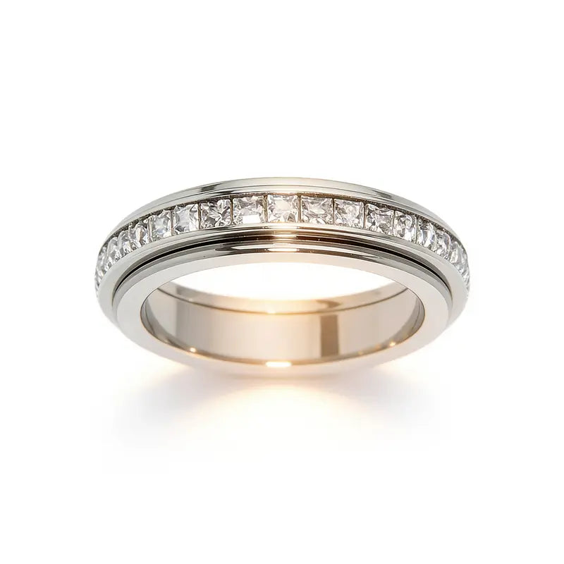 Crystal Spinner Ring