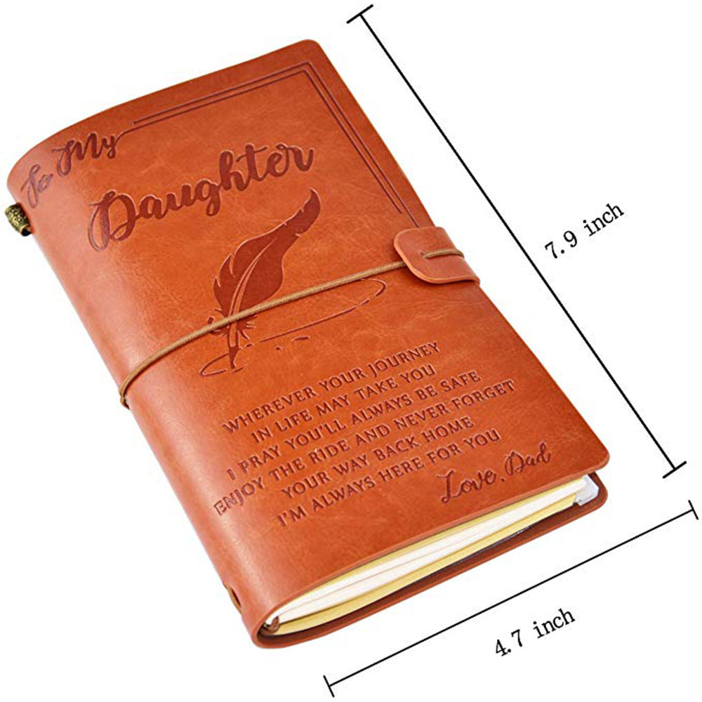 ❤️Best Gift🎁-Leather Writing Journal With Inspirational Quotes📒
