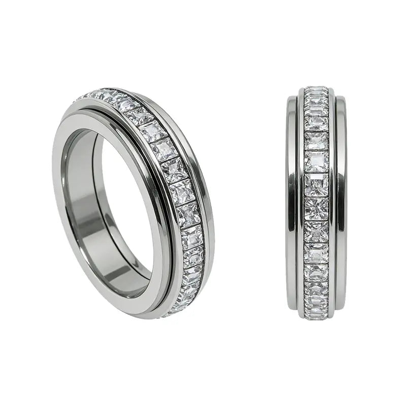 Crystal Spinner Ring