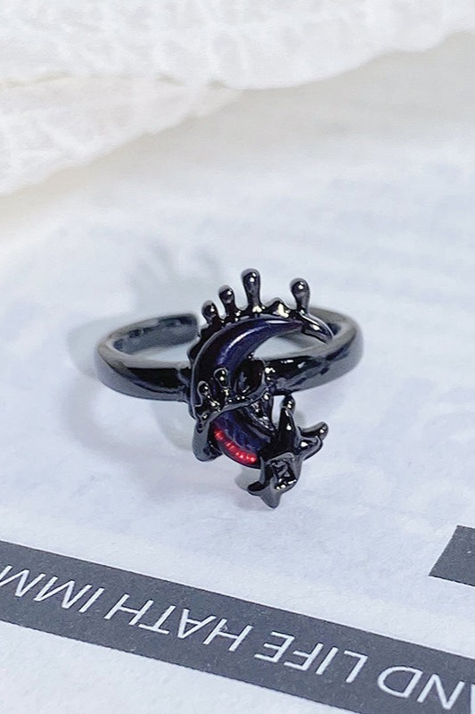 Retro Star & Moon Stackable Ring
