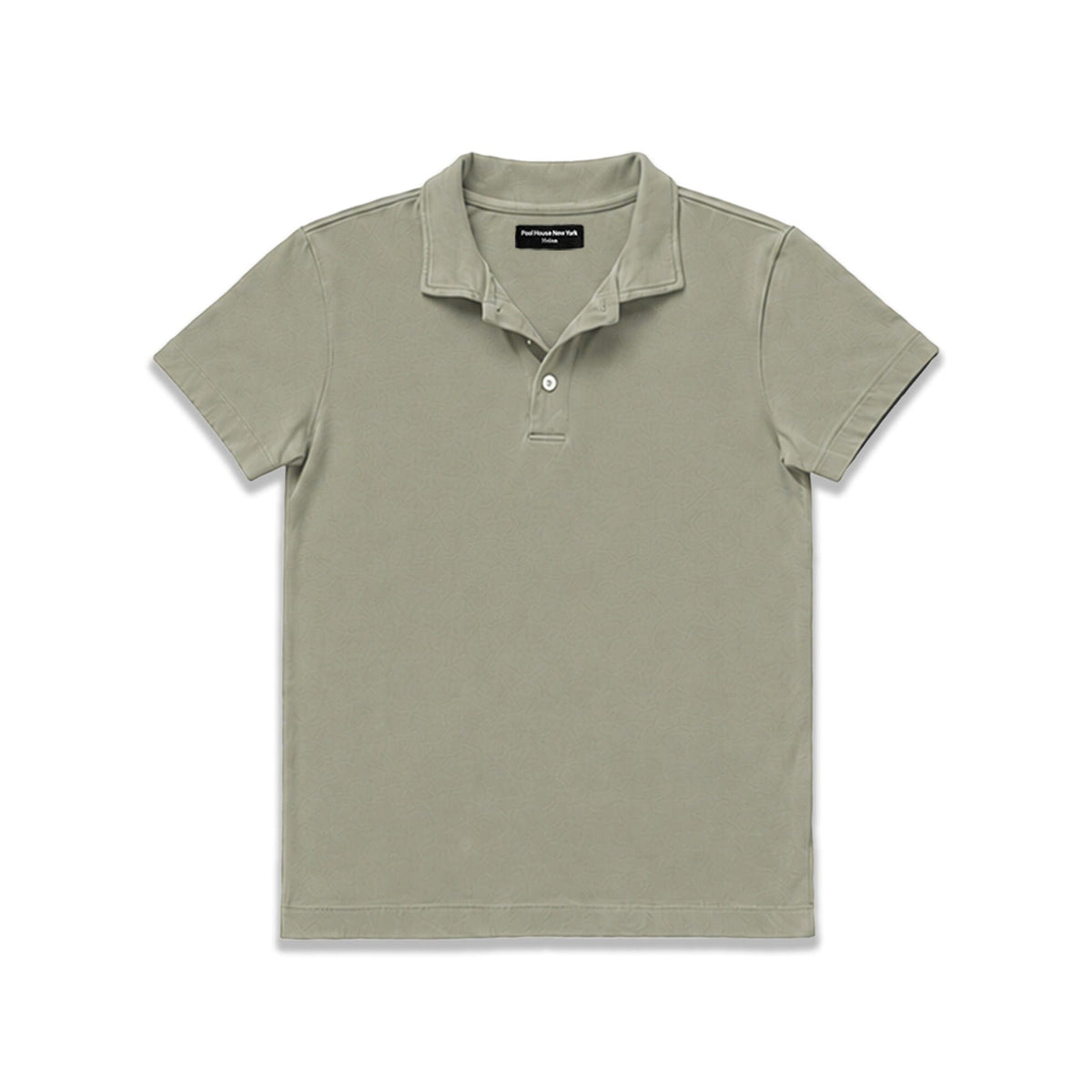 Los Feliz Crop Muscle Polo | Heavyknit - Faded Military Green
