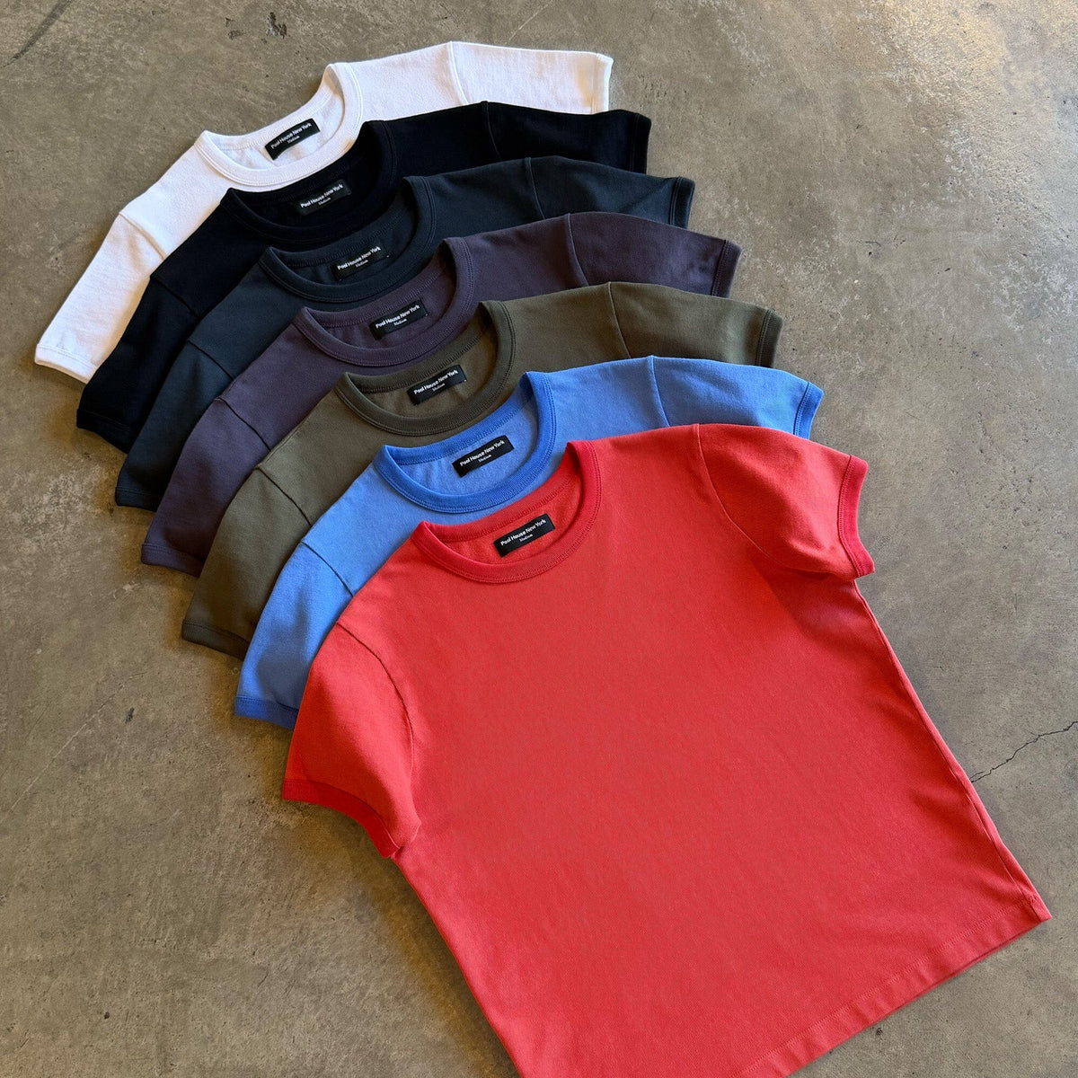 Diego Muscle Tee | Heavyweight | 13.5oz | Ringer - Tonal Vintage Red