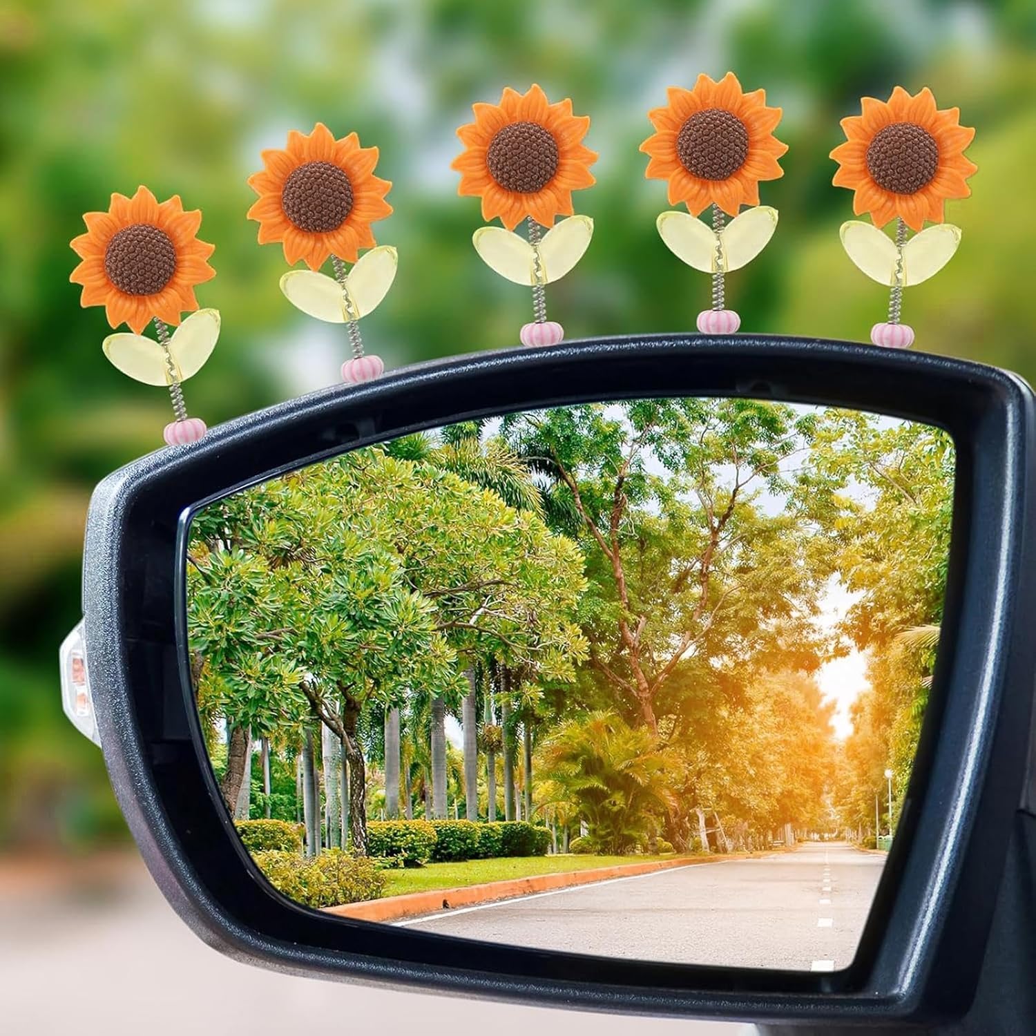 Wobble Sunflower Car Dashboard Ornament