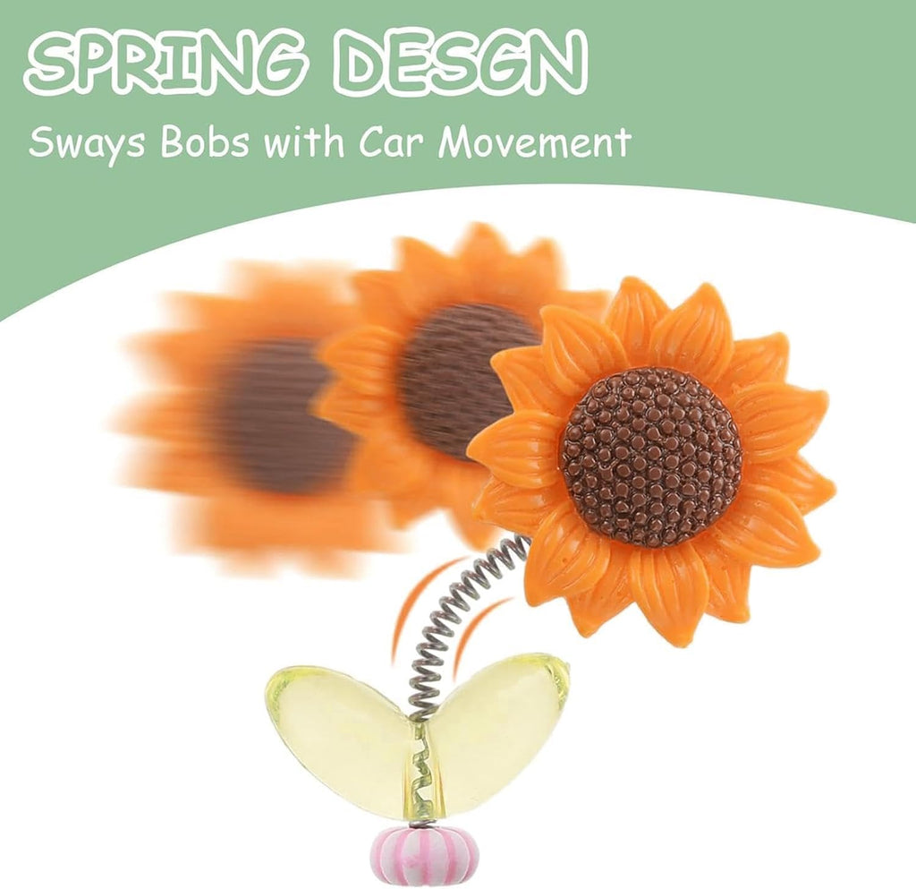 Wobble Sunflower Car Dashboard Ornament